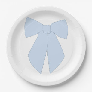 Blue Bow Coquette Papieren Bordje