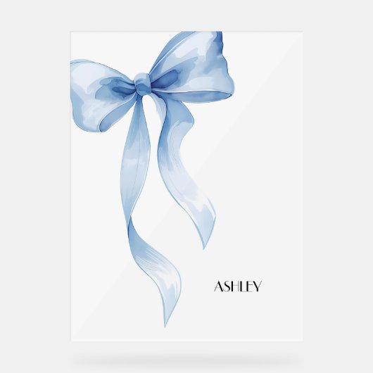 Blue Bow Coquette Poster (Voorkant)
