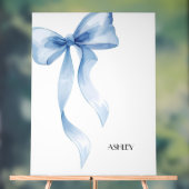 Blue Bow Coquette Poster (Neutraal)