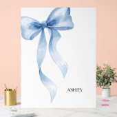Blue Bow Coquette Poster (Huwelijk)