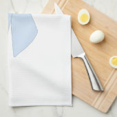 Blue Bow Coquette Theedoek (Quarter Fold)