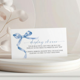 Blue Bow Display Baby shower Enclosure Kaart