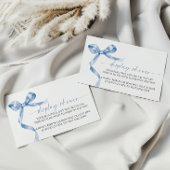 Blue Bow Display Baby shower Enclosure Kaart