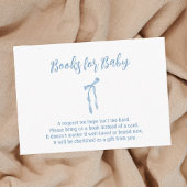 Blue bow eenvoudige baby showers behuizing kaart