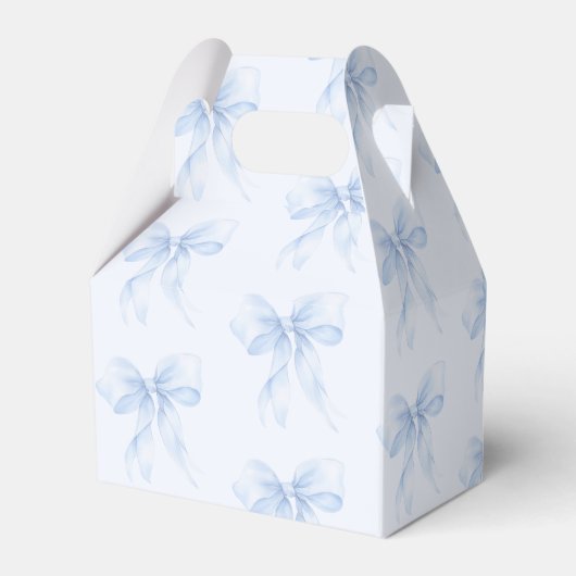 Blue Bow elegante Baby in Bloom bloemendank u Bedankdoosjes (Achterkant)