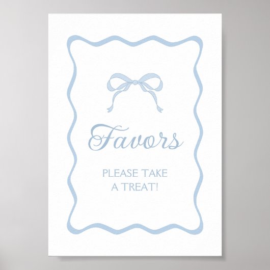Blue Bow Favoriet Poster (Voorkant)