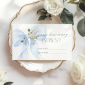 Blue Bow Floral Hoeveel Bogen Informatiekaartje