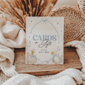 Blue Bow Gekke Goose Coquette Kaarten & Geschenken Poster