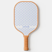 Blue Bow gepersonaliseerde Pickleball Paddle (Voorkant)