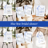 Blue Bow Iets Blauw Voordat Ik Vrijgezellenfeest D All In One Uitnodiging