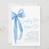 Blue Bow Iets Blauw Voordat Ik Vrijgezellenfeest D Kaart (Voorkant)