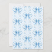 Blue Bow Iets Blauw Voordat Ik Vrijgezellenfeest D Kaart (Achterkant)