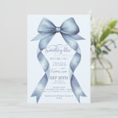 Blue Bow Iets Blauw Voordat Ik Vrijgezellenfeest D Kaart (Staand voorkant)