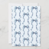 Blue Bow Iets Blauw Voordat Ik Vrijgezellenfeest D Kaart (Achterkant)