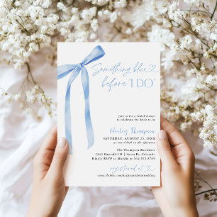 Blue Bow Iets Blauw Voordat Ik Vrijgezellenfeest D Kaart