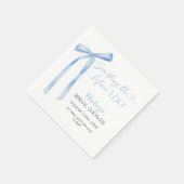 Blue Bow Iets Blauw Voordat Ik Vrijgezellenfeest D Servet (Hoek)