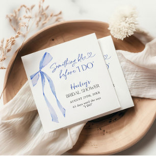 Blue Bow Iets Blauw Voordat Ik Vrijgezellenfeest D Servet