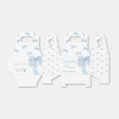 Blue Bow is een Baby shower Bedankdoosjes (Uitgevouwen)