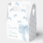 Blue Bow is een Baby shower Bedankdoosjes (Geopend)