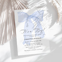 Blue Bow is een Baby shower voor jongens