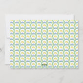 Blue Bow Kustkerst Grandmillenial Foto H Feestdagenkaart (Achterkant)