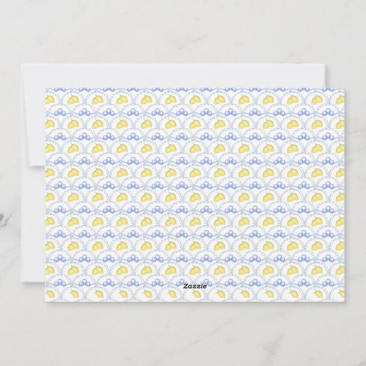 Blue Bow Kustkerst Grandmillenial Foto H Feestdagenkaart (Achterkant)