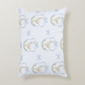 Blue Bow Little Goose Whimsical Crest baby Boy Accent Kussen (Voorkant(Verticaal))