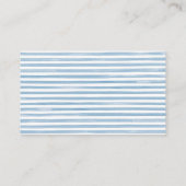 Blue Bow Little Pumpkin Baby shower Luier Raffle Informatiekaartje (Achterkant)