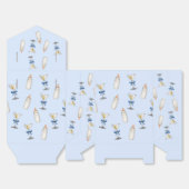Blue Bow Martinis Baby Bottles Baby shower Bedankdoosjes (Ongevouwen)
