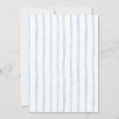 Blue Bow Modern Baby Sprinkle Kaart (Achterkant)