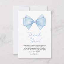 Blue Bow Modern Boy Baby shower