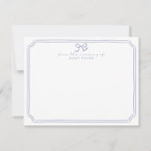Blue Bow Nursery Note Card Kaart (Voorkant)