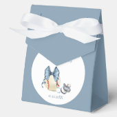 Blue Bow Pacifier Baseball Sport Boy Baby Shower  Bedankdoosjes (Voorkant)