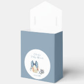 Blue Bow Pacifier Baseball Sport Boy Baby Shower  Bedankdoosjes (Open)