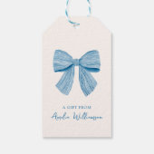 Blue Bow Personalized Classic Preppy A Gift From Cadeaulabel (Achterkant)