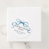 Blue Bow Pop And Cheer  Bedankjes Labels (In situ)