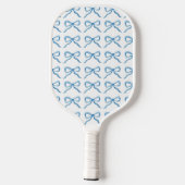 Blue Bow Preppy Grandmillenial Pickleball Paddle (Achterkant)