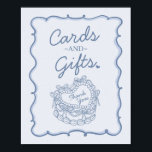 Blue Bow Retro Heart Coquette Cake Kaarten en gesc Poster<br><div class="desc">Het is een geweldig feest met dit Retro Coquette Cake Collectie. Dit coquette boogensemble heeft een hartvormige coquette taart versierd met coquette bogen en zoete botercrème ijsjes, die de essentie van de klassieke romance vastleggen. Dit collectie voegt een speelse vibe toe aan elk feest, waardoor het onweerstaanbaar zoet is. ★...</div>