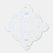 Blue Bow Ribbon Lijst Bloemdoop Uitnemen Bedankdoosjes (Uitgevouwen)