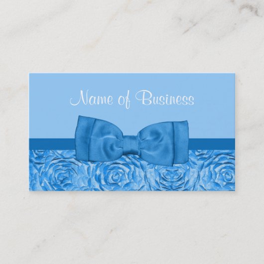 Blue Bow Rose Boetiek Visitekaartje (Voorkant)