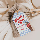 Blue Bow She's Ready to Pop Baby Shower Cadeaulabel