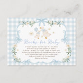 Blue Bow Silly Goose Books for Baby Boy Informatiekaartje (Voorkant)