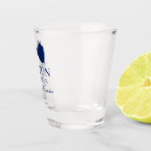 Blue Bow Stropdas Groomsman Shot Glas (Rechts)