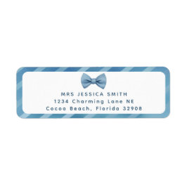Blue Bow Stropdas Little Man Baby shower Adresetik Etiket