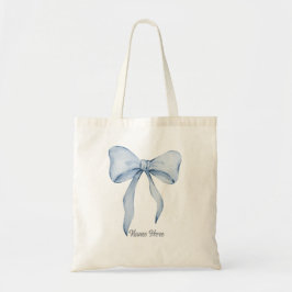 Blue Bow-Tas Tote Bag