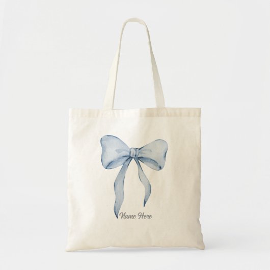Blue Bow-Tas Tote Bag (Voorkant)