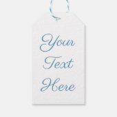 Blue Bow Topiary Gift Label Chinoiserie Cadeaulabel (Achterkant)