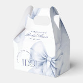 Blue Bow-Vrijgezellenfeest Bedankdoosjes (Voorkant Zijde)