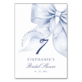 Blue Bow-Vrijgezellenfeest Kaart (Achterkant)