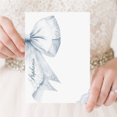 Blue Bow-Vrijgezellenfeest Kaart